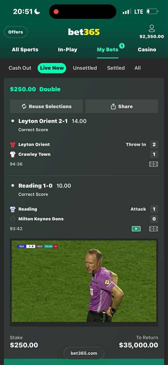 Winning Correct Score