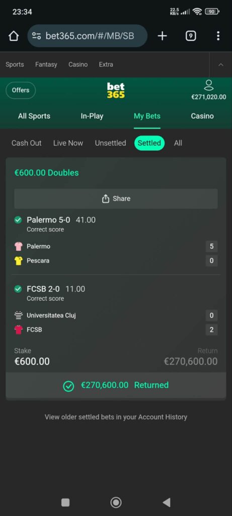 Correct Score Fixed Match