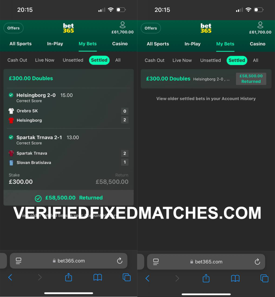 verified fixed games